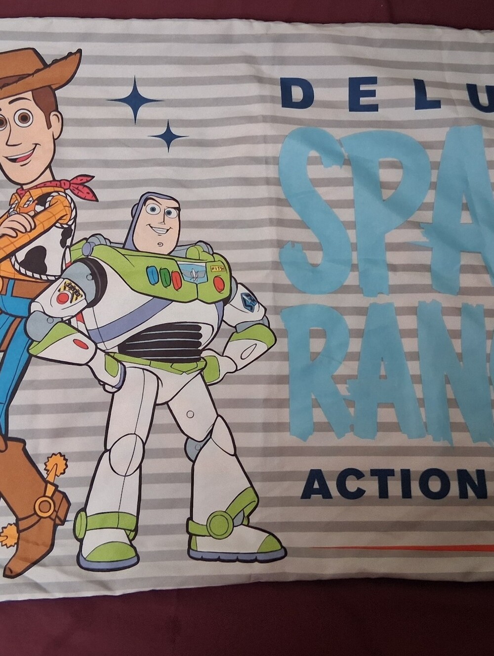 Toy Story Buzzlight Year And Woody Space Rangers Standard Size Pillowcase.